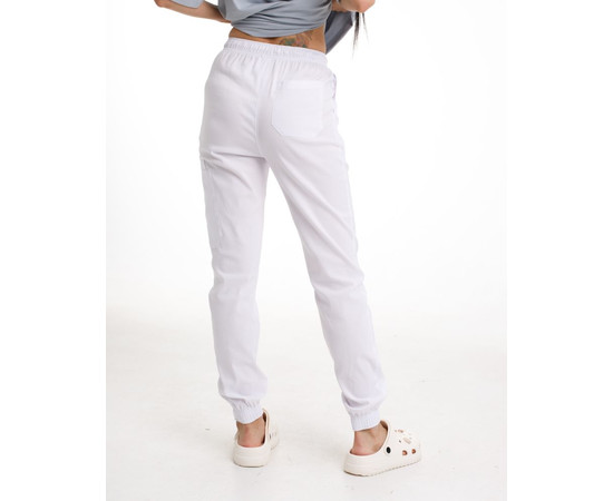 Зображення 2 БілХал Медичні штани жіночі джогери стрейч білі 48, Розмір: 48, Цвет: білий