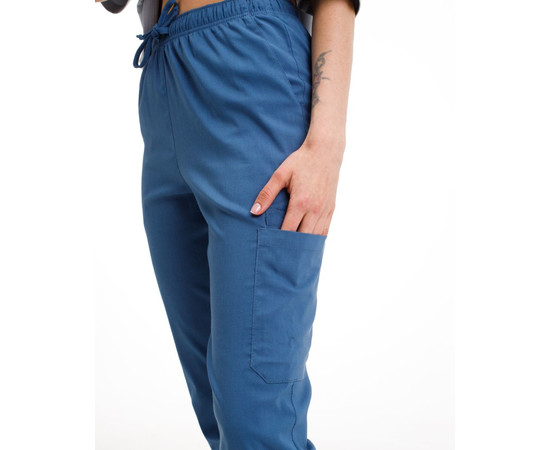 Зображення 3 БілХал Медичні штани жіночі джогери стрейч сині 42, Розмір: 42, Цвет: синий