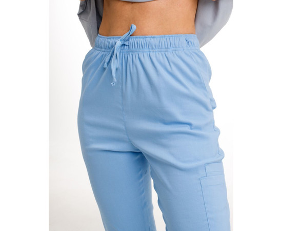 Зображення 3 БілХал Медичні штани жіночі джогери стрейч блакитні 46, Розмір: 46, Цвет: блакитний