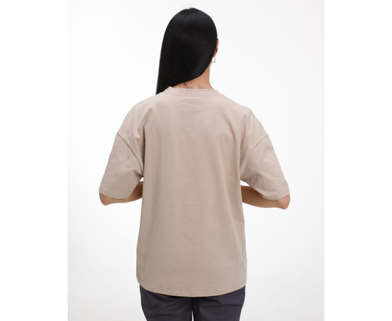 Изображение 3 Медицинская футболка унисекс бежевая р. S, "БЕЛЫЙ ХАЛАТ" 453-367-730, Размер: S, Цвет: бежевый