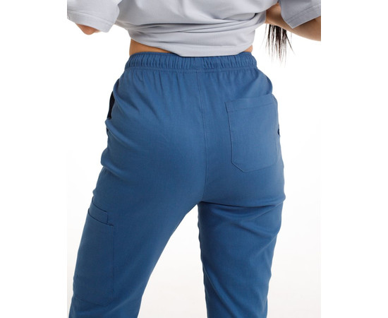 Зображення 5 БілХал Медичні штани жіночі джогери стрейч сині 52, Розмір: 52, Цвет: синий
