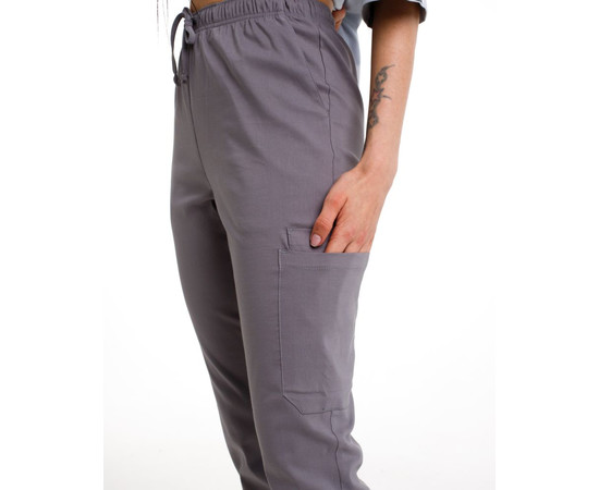 Зображення 4 БілХал Медичні штани жіночі джогери стрейч сірі 50, Розмір: 50, Цвет: сірий