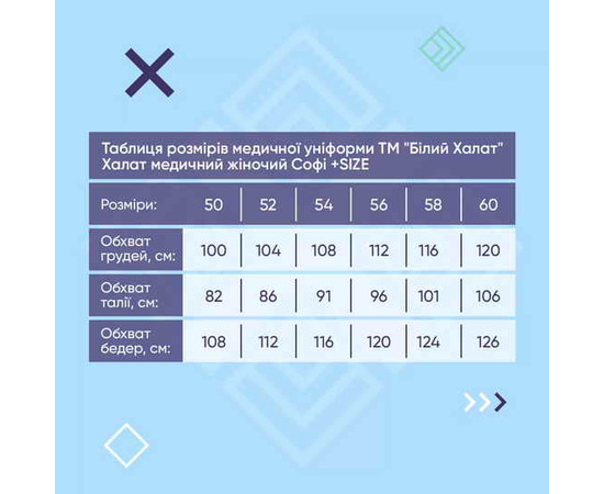 Изображение 10 Медицинский халат женский Софи ментол +SIZE р. 50, "БЕЛЫЙ ХАЛАТ" 306-441-677, Размер: 50, Цвет: ментол