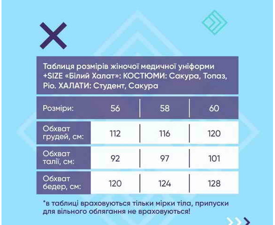 Изображение 6 Медицинская рубашка женская Сакура белый-мятный +SIZE р. 58, "БЕЛЫЙ ХАЛАТ" 428-464-679, Размер: 58, Цвет: белый-мятный