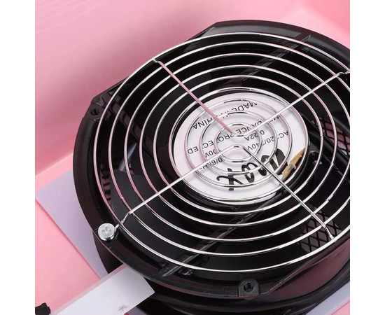 Изображение 6 Профессиональная настольная вытяжка MAX для маникюра и педикюра, 120 Вт. Розовый