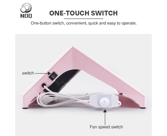 Изображение 10 Профессиональная настольная вытяжка MAX для маникюра и педикюра, 120 Вт. Розовый