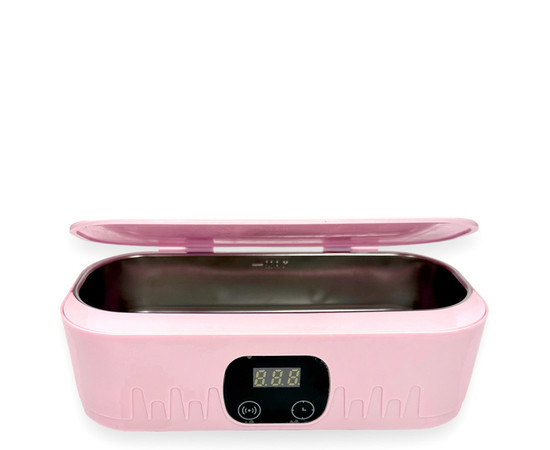 Зображення 4 Ультразвукова міні ванна YT-80 (мийка, стерилізатор) для очищення на 400мл., 18 Вт. Рожевий