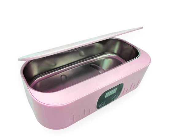 Зображення 5 Ультразвукова міні ванна YT-80 (мийка, стерилізатор) для очищення на 400мл., 18 Вт. Рожевий