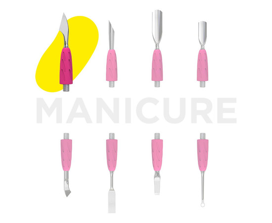 Зображення 6 Робоча частина лопатки Staleks Pro Combo UNIQ 13 топірець (WPPQ-13)