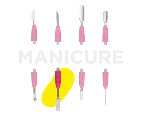 Изображение 6 Рабочая часть лопатки Staleks Pro Combo UNIQ 18 пушер плоский прямой (WPPQ-18)