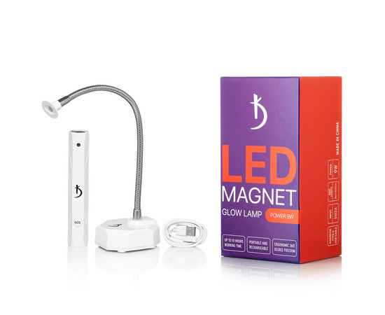 Изображение 2 Портативная LED-лампа для маникюра Kodi LED Magnet Glow Lamp 9 Вт, белая