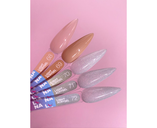 Зображення 5 Рідкий гель моделюючий для нігтів LUNAMoon Light Acrygel №70, 13 мл, Об'єм (мл, г): 13, Колір: 70