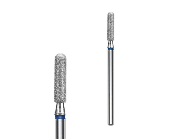 Зображення 2 Фреза алмазна Staleks Pro EXPERT циліндр закруглений синя, діаметр 2.5 мм / робоча частина 10 мм (FA30B025/10)