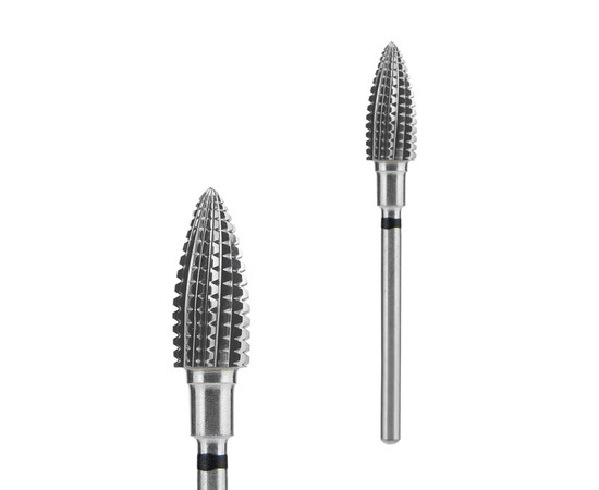 Изображение 2 Фреза твердосплавная Staleks Pro EXPERT шишка hard черная, диаметр 6 мм/рабочая часть 14 мм (FT110H060/14)