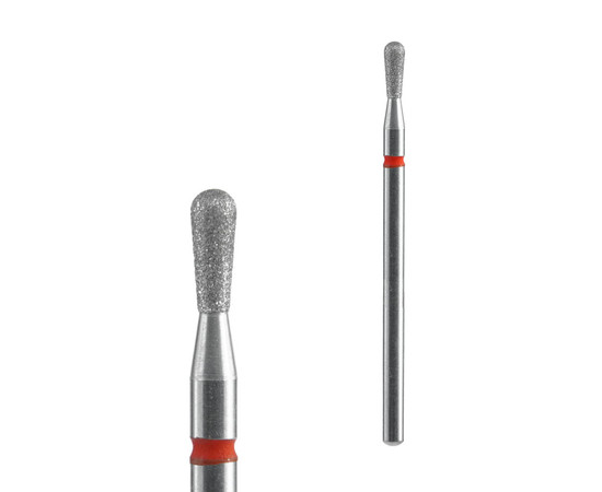 Зображення 2 Фреза алмазна Staleks Pro EXPERT сірник червона, діаметр 2.3 мм / робоча частина 5 мм (FA120R023/5)