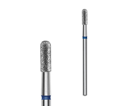 Зображення 2 Фреза алмазна Staleks Pro EXPERT циліндр закруглений синя, діаметр 2.3 мм / робоча частина 6.5 мм (FA30B023/6.5)