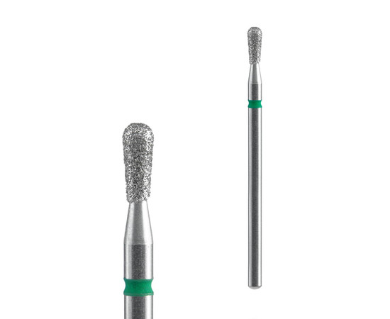 Зображення 2 Фреза алмазна Staleks Pro EXPERT сірник зелена, діаметр 2.3 мм / робоча частина 5 мм (FA120G023/5)
