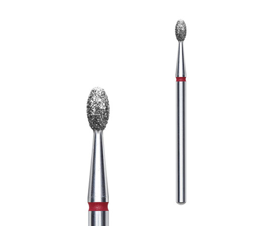 Зображення 2 Фреза алмазна Staleks Pro EXPERT олива червона, діаметр 2.5 мм / робоча частина 5 мм (FA130R025/5)