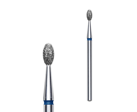 Зображення 2 Фреза алмазна Staleks Pro EXPERT олива синя, діаметр 2.5 мм / робоча частина 5 мм (FA130B025/5)