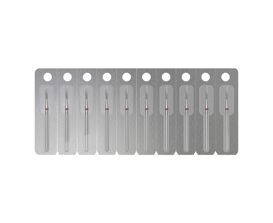 Зображення 4 Фреза алмазна Staleks Pro EXPERT полум'я гостре червона, діаметр 1.8 мм / робоча частина 8 мм (FA11R018/8)