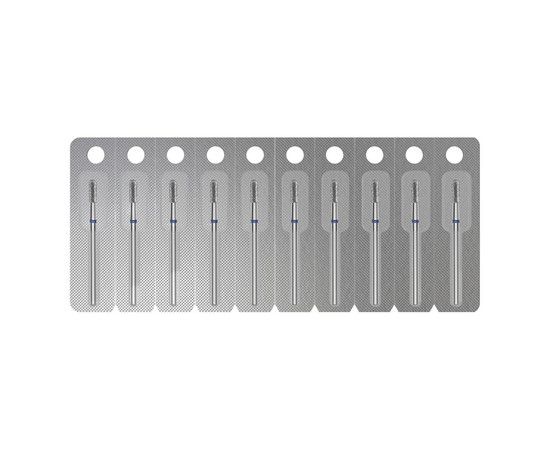 Зображення 4 Фреза алмазна Staleks Pro EXPERT циліндр закруглений синя, діаметр 2.3 мм / робоча частина 6.5 мм (FA30B023/6.5)