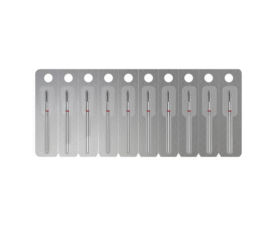 Изображение 4 Фреза алмазная Staleks Pro EXPERT цилиндр закругленный красная, диаметр 2.3 мм/рабочая часть 6.5 мм (FA30R023/6.5)