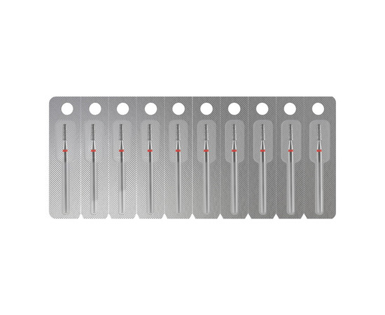 Изображение 4 Фреза алмазная Staleks Pro EXPERT усеченный конус красный, диаметр 2.5 мм / рабочая часть 8 мм (FA70R025/8)