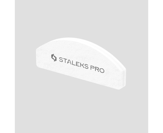 Изображение 4 Бафф для маникюра Staleks Pro mini EXPERT 41 полумесяц 100/180 грит, 20 шт (одноразовый)