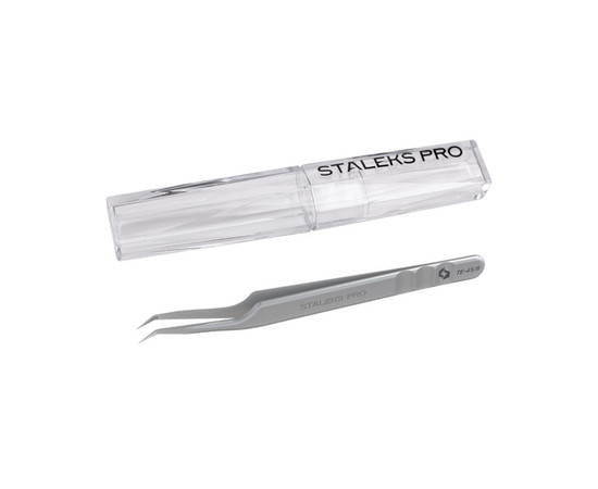 Изображение 4 Пинцет для ресниц Staleks Pro EXPERT 45 TYPE 8 mini L (TE-45/8)