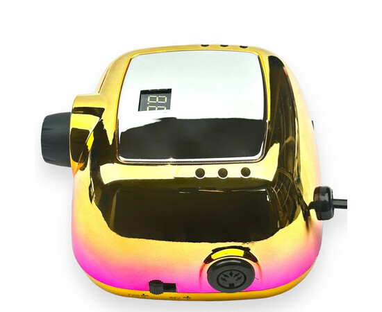 Изображение 5 Профессиональный фрезер 206А Chrom на 65 Вт. - 35000 об./мин. для маникюра и педикюра Золото с розовым