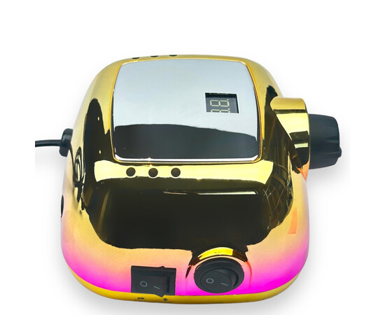 Изображение 6 Профессиональный фрезер 206А Chrom на 65 Вт. - 35000 об./мин. для маникюра и педикюра Золото с розовым