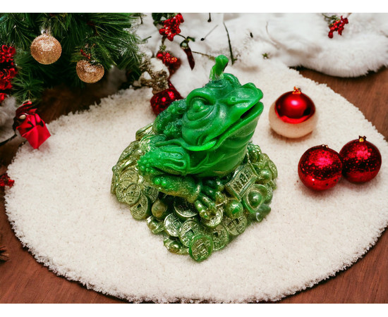 Зображення 4 Свічка із бджолиного воску "Грошова Жаба"