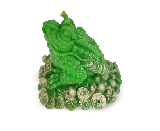 Зображення 2 Свічка із бджолиного воску "Грошова Жаба"