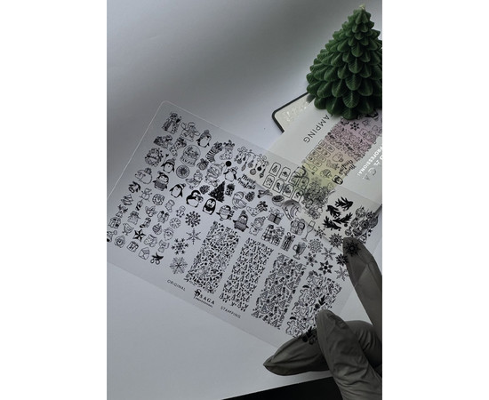 Изображение 4 Пластина для стемпинга Saga №13 New Year