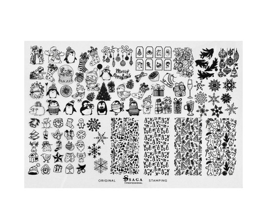 Изображение 2 Пластина для стемпинга Saga №13 New Year