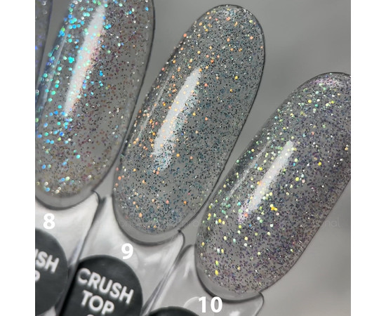 Зображення 2 Топ світловідбивний для гель-лаку Saga Professional Top Crush №10, 10 мл