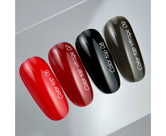 Зображення 2 Nails of the Day Color top 08 – насичений чорний топ, 10 мл, Об'єм (мл, г): 10, Колір: 08