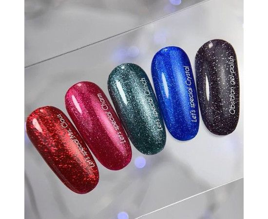 Зображення 4 Nails of the Day Let’s special Crystal – глибокий синій із дрібним шимером гель–лак для нігтів, що перекриває в один шар, 10 мл, Об'єм (мл, г): 10, Колір: Crystal