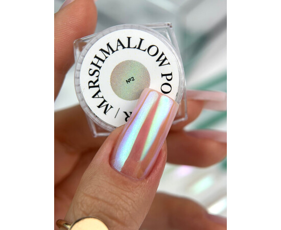 Изображение 2 Втирка для ногтей Siller Marsmallow Powder №02, 3 г, Объем (мл, г): 3, Цвет: 02