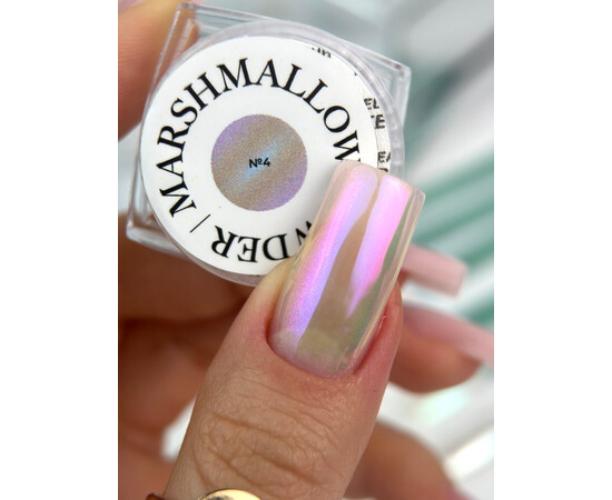 Изображение 2 Втирка для ногтей Siller Marsmallow Powder №04, 3 г, Объем (мл, г): 3, Цвет: 04
