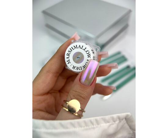 Изображение 3 Втирка для ногтей Siller Marsmallow Powder №04, 3 г, Объем (мл, г): 3, Цвет: 04
