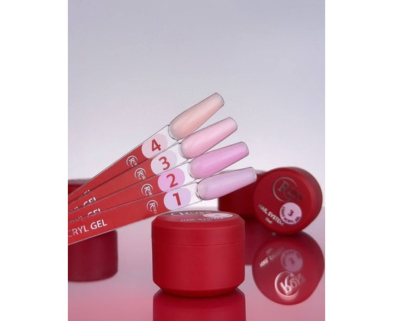 Изображение 5 Жидкий акрил-гель Roks Light Acryl Gel №1, 30 мл, Объем (мл, г): 30, Цвет: 01