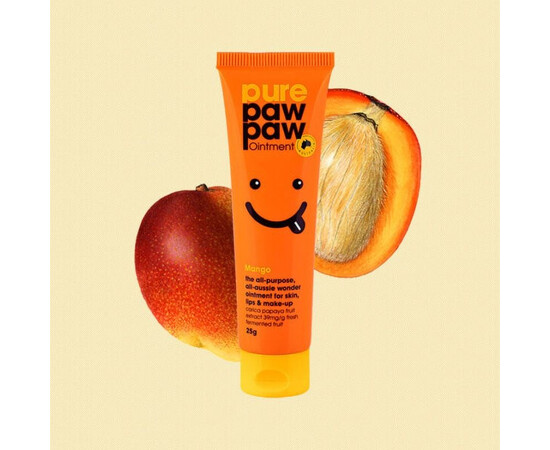 Зображення 2 Бальзам для губ відновлюючий Pure Paw Paw Ointment Mango, 25 г, Об'єм (мл, г): 25, Колір: Mango