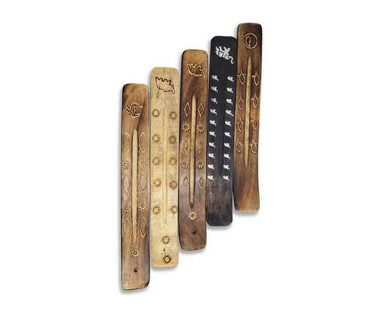 Зображення 3 Підставка під пахощі лижа мангове дерево (26х4х0,5 см) в асортименті