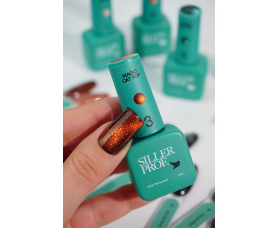 Изображение 2 Топ для гель-лака Siller Magic Cat Top №03, 8 мл, Объем (мл, г): 8, Цвет: 03