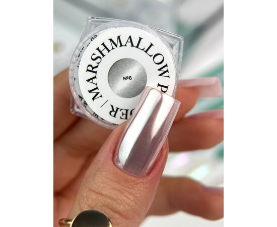 Изображение 2 Втирка для ногтей Siller Marsmallow Powder №06, 3 г, Объем (мл, г): 3, Цвет: 06