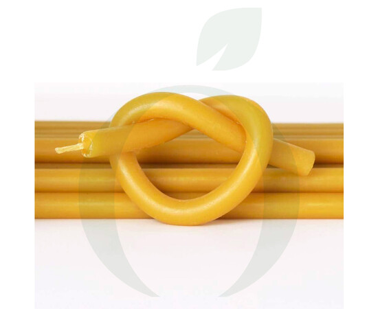 Зображення 5 Свічка церковна із бджолиного воску №120 діаметр 5.4 мм, 16 см, 10шт, Кількість в упаковці (шт): 10