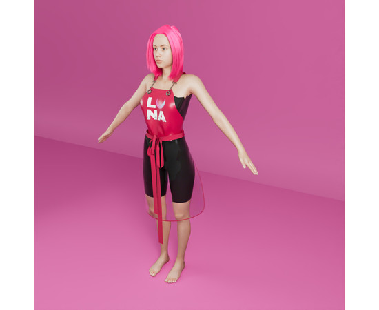 Зображення 3 Фартух брендовий водовідштовхувальний LUNAMoon, рожевий 