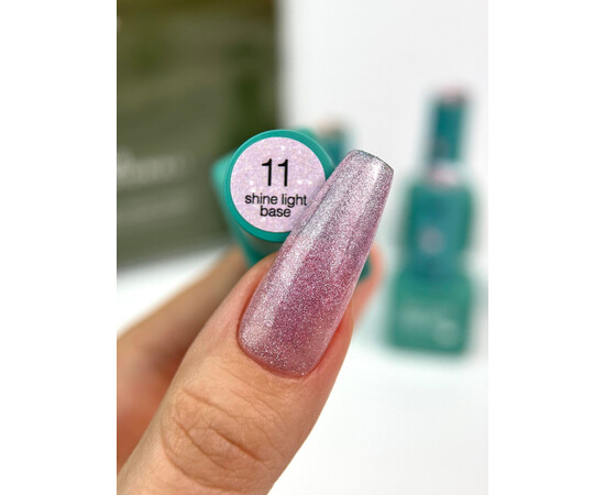 Изображение 2 База для гель-лака Siller Shine Light Base №11, 8 мл, Объем (мл, г): 8, Цвет: 11