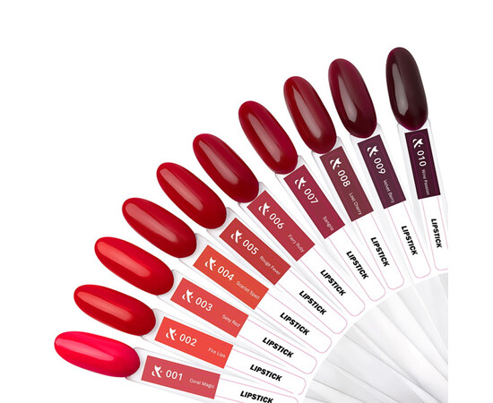 Зображення 2 Гель-лак для нігтів F.O.X Lipstick Collection №003 Sexy Red насичений червоний, 7 мл, Об'єм (мл, г): 7, Колір: 003